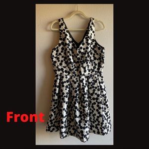Black and white polka dot dress
